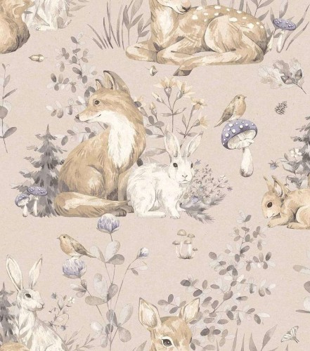 Tapeta leśne zwierzęta Cristiana Masi 17101 Mini Me