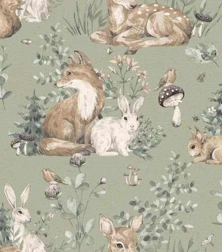 Tapeta leśne zwierzęta Cristiana Masi 17105 Mini Me