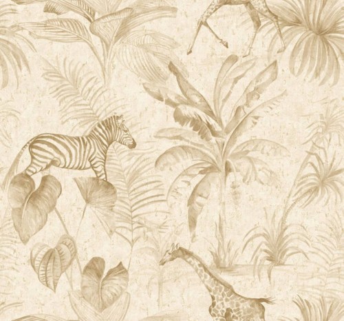 Tapeta egzotyczna ze zwierzętami Wallquest GL20605 Grasslands