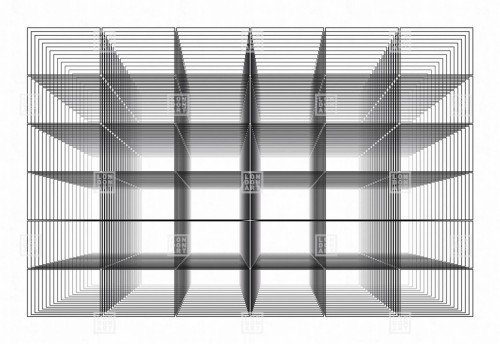 Fototapeta geometryczna z efektem 3D London Art 24002 2 Eruption Exclusive Wallpaper 2024