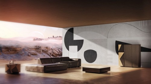 Fototapeta geometryczna London Art 24010 1 Nightrider Exclusive Wallpaper 2024