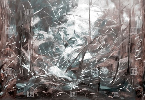 Fototapeta abstrakcyjna dżungla London Art 24016 1 Hyper Paint Exclusive Wallpaper 2024