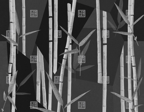 Fototapeta pędy i liście bambusa London Art 24045 3 Bambuseae Exclusive Wallpaper 2024