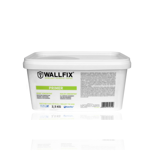 2,5 Kg Primer Grunt Koncentrat Wallfix do 120 mkw powierzchnie chłonne i porowate oraz niechłonne 