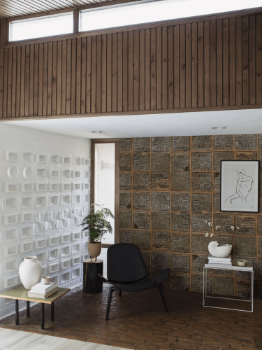 Mural płytki Boras Tapeter Studio 9507W Brown Plates