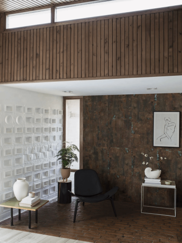 Mural miedziane płytki Boras Tapeter Studio 9522W Etched Copper