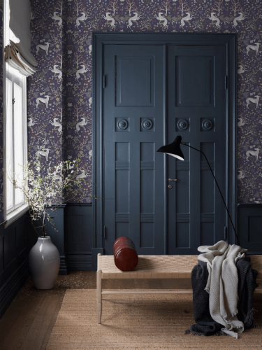 Mural roślinny z psami Boras Tapeter Studio 9582W Whippet