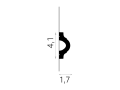 Listwa ścienna MD332 Mardom Decor wys. 4,1 cm