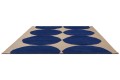 Dywan wełniany geometryczny koła Marimekko Isot Kivet Blue 132508