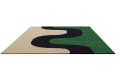 Dywan wełniany geometryczny Marimekko Seireeni Green 132707