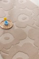 Dywan wełniany w kwiaty retro Marimekko Unikko Light Beige 132201