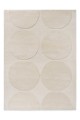 Dywan wełniany geometryczny koła Marimekko Isot Kivet Natural White 132501