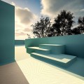 Dywan zewnętrzny geometryczny Acores II White Carpet Decor Outdoor/Indoor