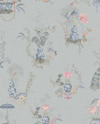 Tapeta botaniczna – wazony i ptaki Eijffinger 333141 Pip Studio 6