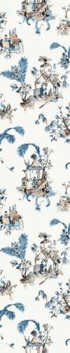 Tapeta Toile de Jouy Nina Campbell NCW4497-03 Toile Chinoise Signature Collection