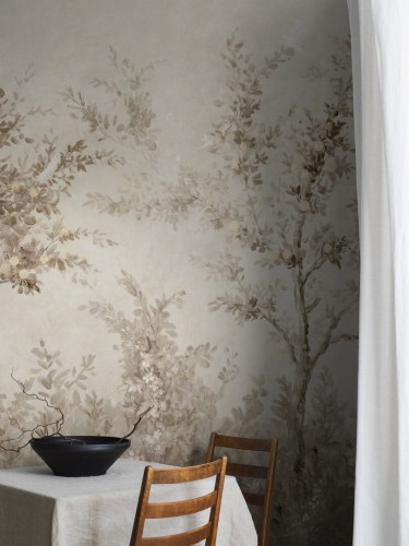 Mural drzewa w impresjonistycznym stylu Boras Tapeter Studio 9584W Lydia's Garden Garden Collection