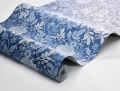 Tapeta kwiaty vintage Boras Tapeter 6141 Dahlia Garden Blue & White