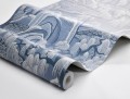 Tapeta japoński ogród Boras Tapeter 6147 Indigo Garden Blue & White