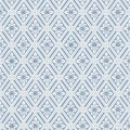 Tapeta kratownica Boras Tapeter 6148 Ester Blue & White