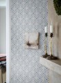 Tapeta kratownica Boras Tapeter 6148 Ester Blue & White