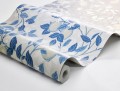 Tapeta cytryny i liście Boras Tapeter 6149 Citrontrad Blue & White