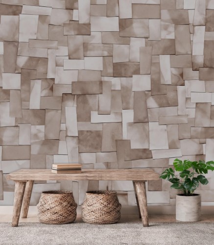 Fototapeta kolaż z kartek papieru Les Dominotiers DOM903 Earthly Collage Volume 12