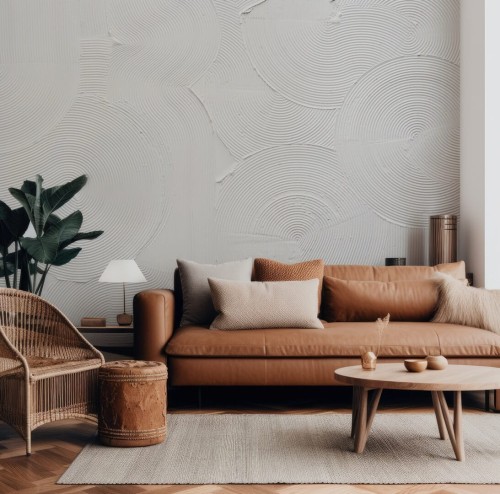 Fototapeta linie i okręgi w gipsie Les Dominotiers DOM910 Circular Serenity Volume 12