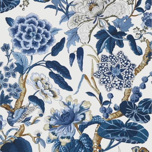 Tapeta botaniczna Thibaut T13659 Hill Garden Grand Palace