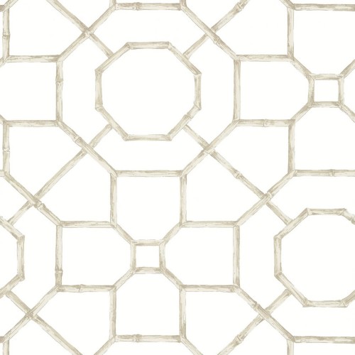 Tapeta bambusowy treliaż Thibaut T13675 Arbor Grand Palace