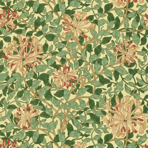 Tapeta roślinne pnącza Morris & Co. DMC1HS102 Honeysuckle Morris & Friends
