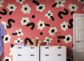 Fototapeta kwiatki Rebel Walls R20019 Dancing Flower Red Happy Socks