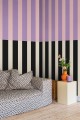 Fototapeta paski Rebel Walls R20022 Striped Pink Lilac Happy Socks