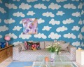 Fototapeta chmury Rebel Walls R20032 Cloudy Blue Happy Socks