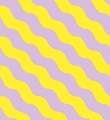 Fototapeta falujące paski Rebel Walls R20040 Polka Stripe Lilac Yellow Happy Socks