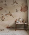 Fototapeta latający cyrk Rebel Walls R20293 Flying Circus Misty Pink Mrs Mighetto
