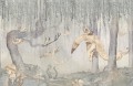 Fototapeta zaczarowany las Rebel Walls R20295 Dream Forest Boy Blue Grey Mrs Mighetto