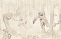 Fototapeta zaczarowany las Rebel Walls R20296 Dream Forest Boy Off White Mrs Mighetto