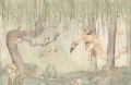 Fototapeta zaczarowany las Rebel Walls R20297 Dream Forest Boy Green Mrs Mighetto