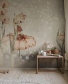 Fototapeta zaczarowane pola kwiatów Rebel Walls R20300 Bloomy Fields of Marion Grey Green Mrs Mighetto