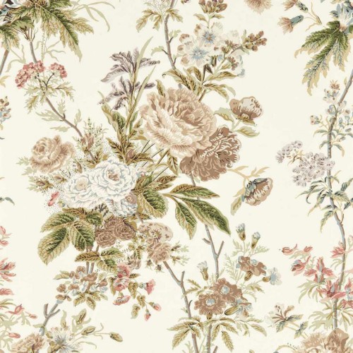 Tapeta bukiety kwiatów Sanderson 217306 Lakeland Paradis Giles Deacon