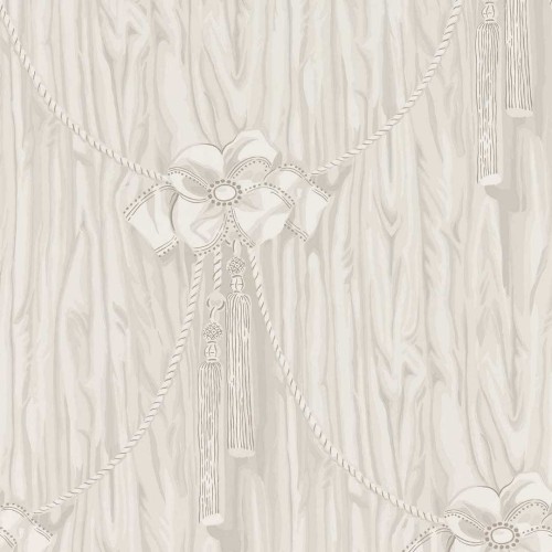 Tapeta drapowana zasłona z kokardami Sanderson 217310 Wilsford Giles Deacon