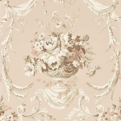 Tapeta roślinna vintage Sanderson 217317 Andromeda's Cup Giles Deacon