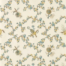 Tapeta botaniczna Sanderson 217319 Trelliage Giles Deacon