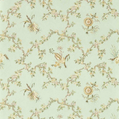 Tapeta botaniczna Sanderson 217320 Trelliage Giles Deacon
