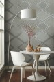Tapeta geometryczna York Wallcoverings BW3822 Diamond Twist Black & White