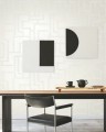 Tapeta labirynt York Wallcoverings BW3832 Graphic Polyomino Black & White