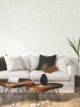 Tapeta labirynt York Wallcoverings BW3832 Graphic Polyomino Black & White
