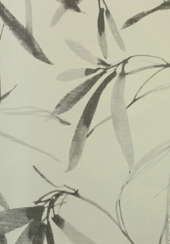Tapeta liście bambusa York Wallcoverings BW3841 Bambo Ink Black & White