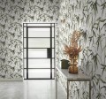 Tapeta liście bambusa York Wallcoverings BW3842 Bambo Ink Black & White