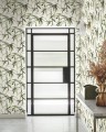 Tapeta liście bambusa York Wallcoverings BW3842 Bambo Ink Black & White
